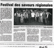 Festival des saveurs régionales